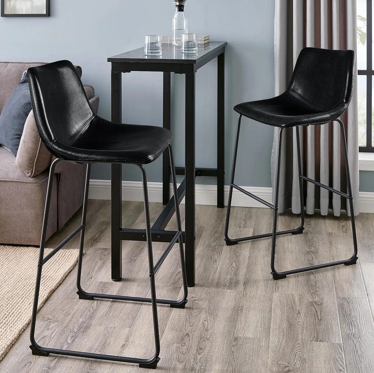 Vitesse Vitesse 30 inch Bar Stools Set of 2 Black — product photo