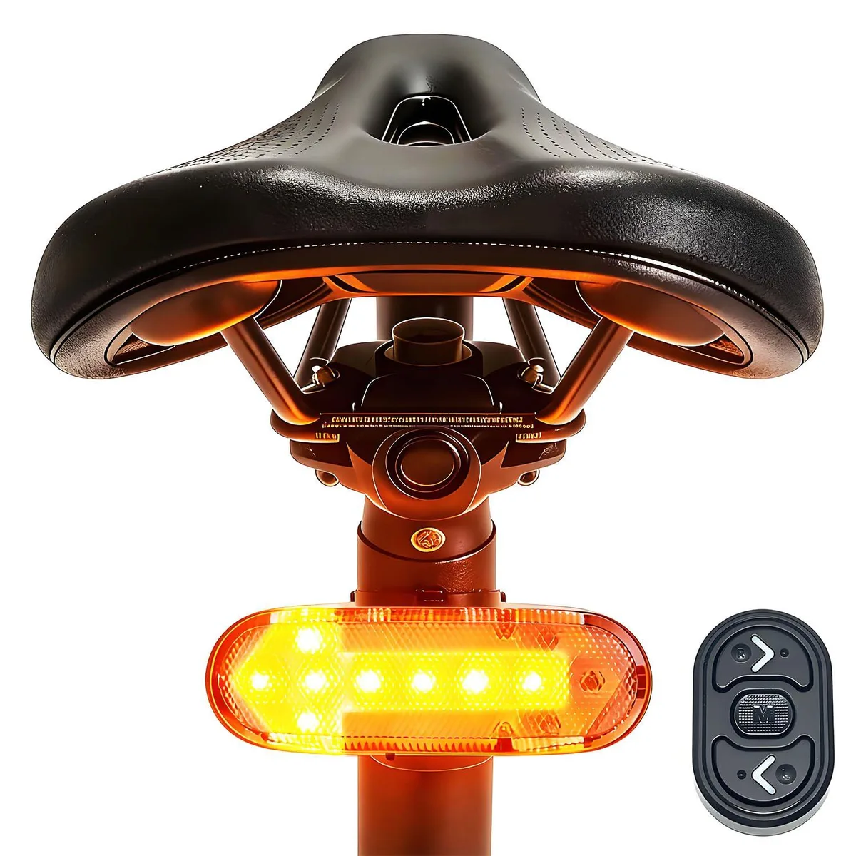  Hollywood Racks Smart Bike Tail Light Turn Signal 120 lm IP65 1200 mAh 10-35 h Silver — product photo