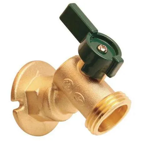 Brass quarter-turn sillcock with aluminum handle, 1/2 NPT inlet