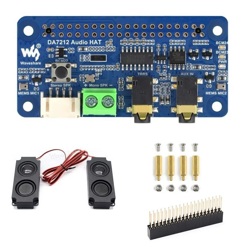 LORDWORLD LORDWORLD DA7212 I2S Audio HAT 24-bit 96kHz development board — product photo