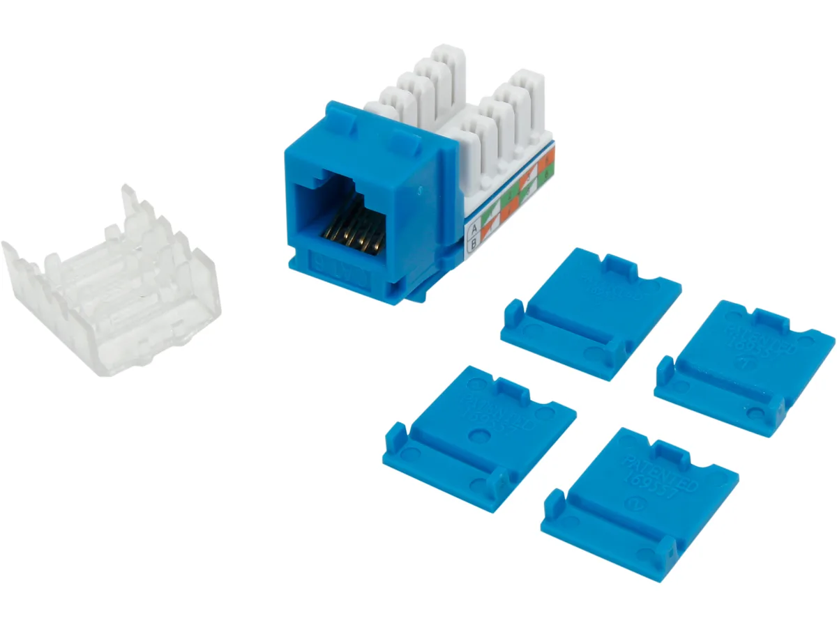 Cables To Go Cables To Go 29316 Cat6 RJ45 UTP Keystone Jack Blue — product photo