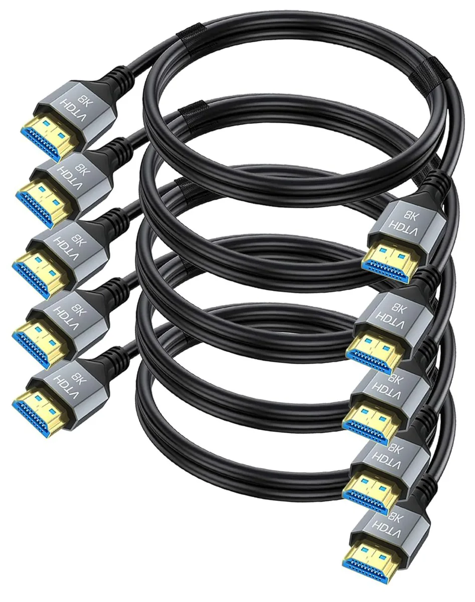 Kootion Kootion 8K HDMI 2.1 cable 6.6 ft 5-pack 48Gbps — product photo