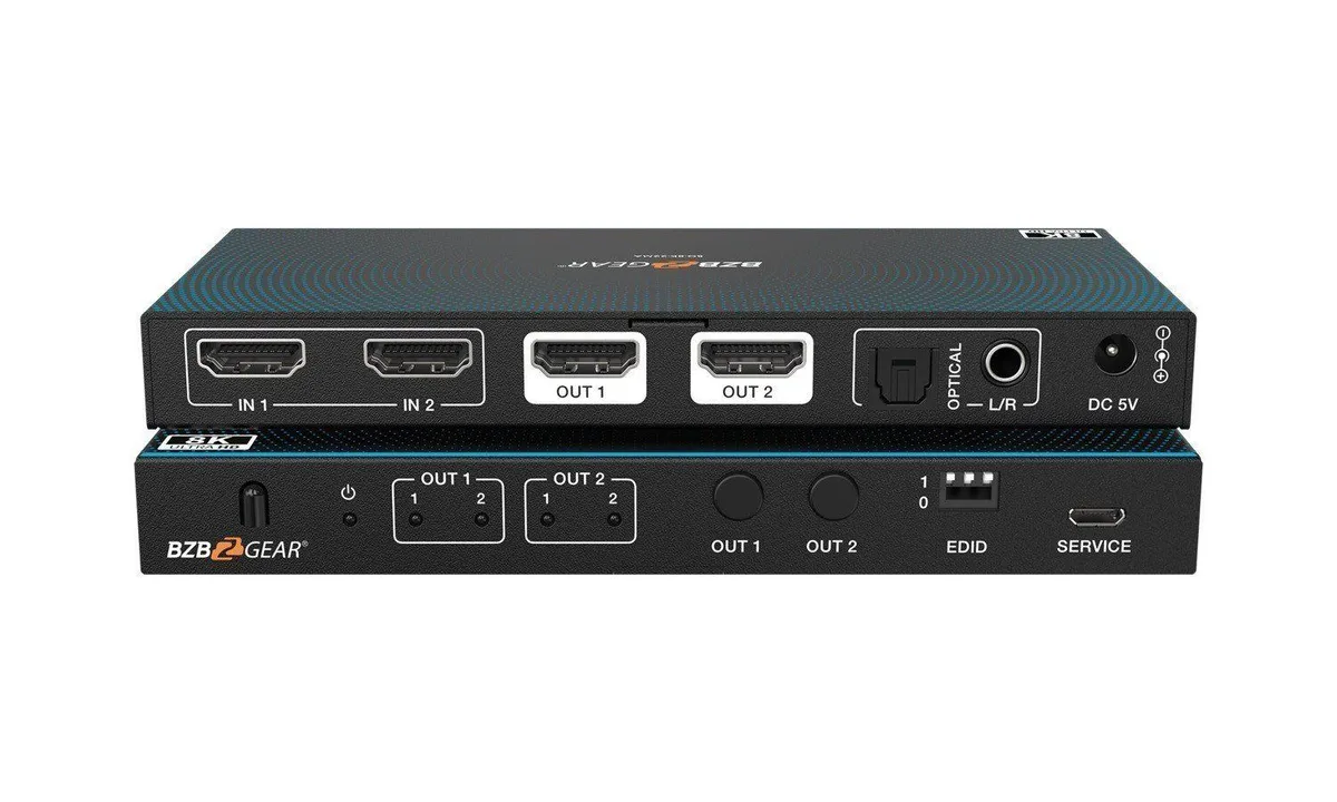 BZBGEAR BZBGEAR BG-8K-22MA 2x2 8K HDMI 2.1 Matrix Switcher — product photo