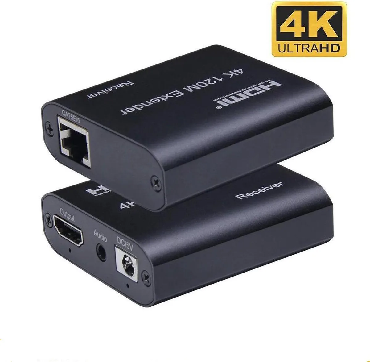 Vszerda Vszerda 4K HDMI Extender over Cat5e/6/7 Ethernet Cable 394ft Loop-Out Audio — product photo