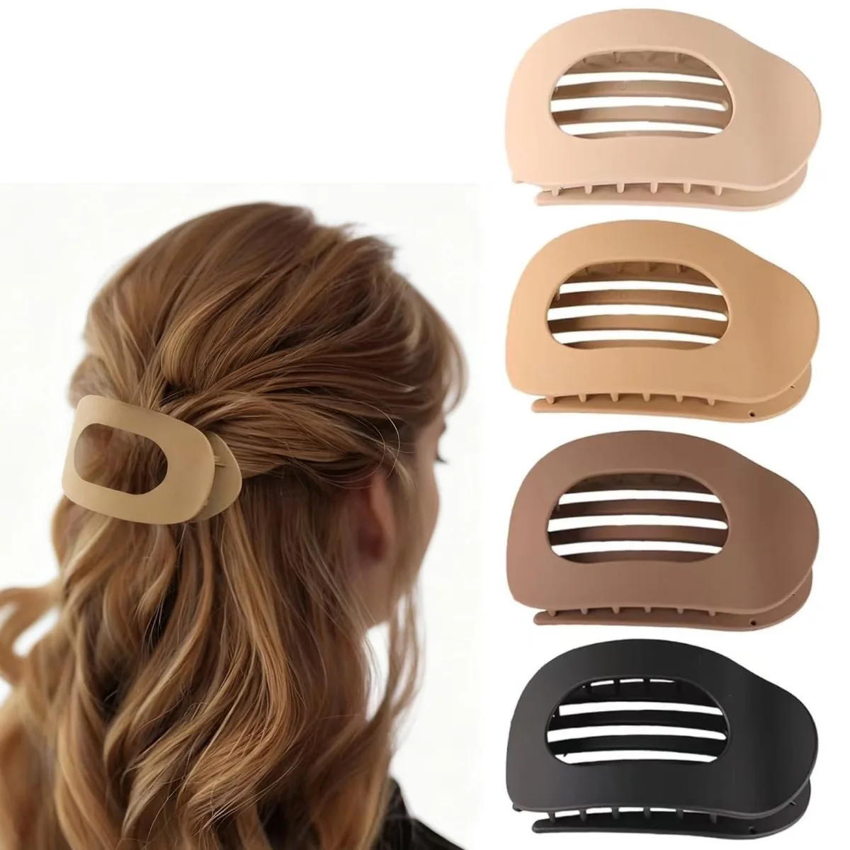  Duckbill Flat Hair Clips 4PCS 8.8 in x 3.7 in x 1.1 in — product photo
