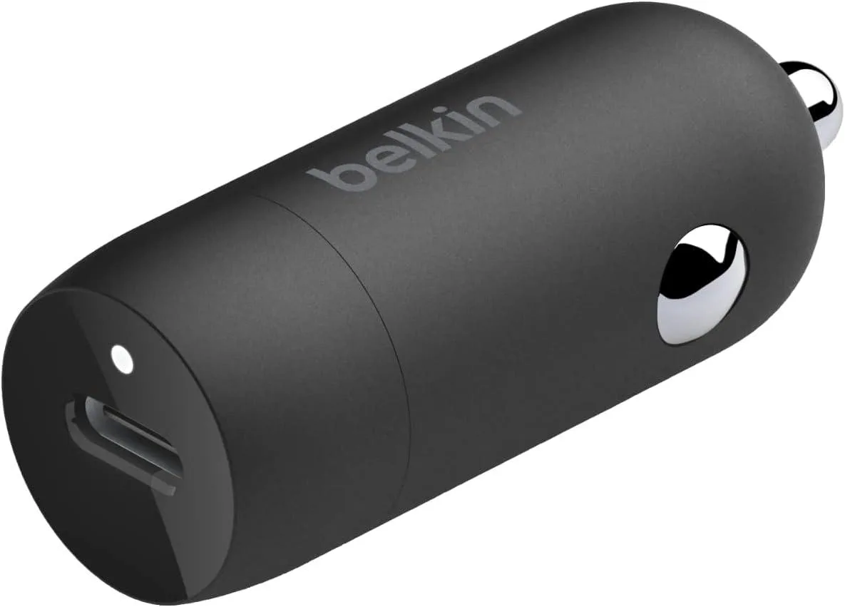Hamzan Hamzan 30W USB-C PD Car Charger Black 54mm x 20mm — product photo