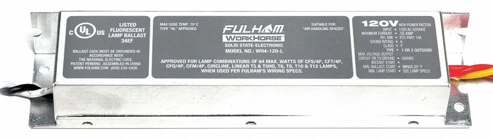 Fulham Fulham WH4-120-L 5-70W 1-2 Lamp Electronic Ballast — product photo