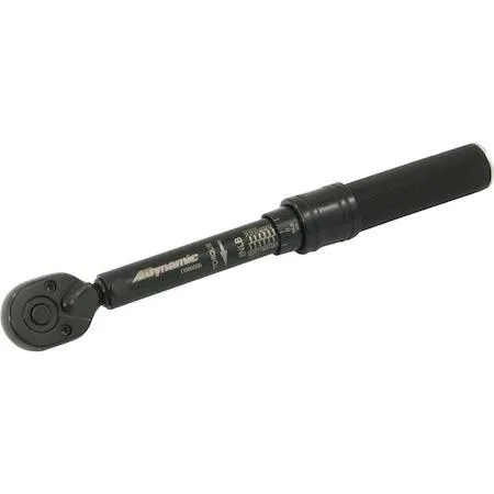 Dynamic D086000 1/4 inch drive torque wrench with aluminium knurled handle