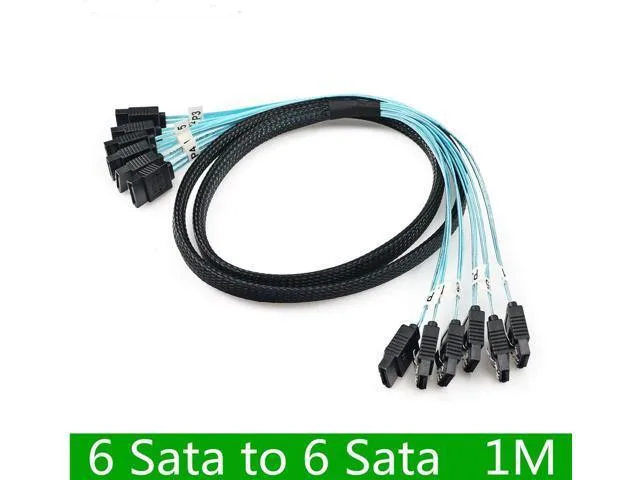 Manw Manw SATA 3 SAS Cable 6 Gbps 6-Pack 1 m — product photo