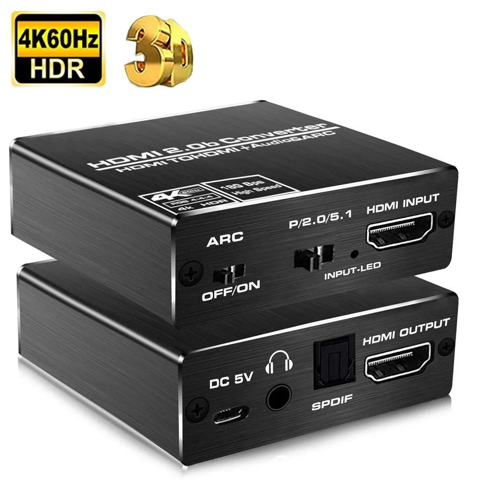 WRIARICH WRIARICH OZV8-1 4K@60Hz HDMI Audio Extractor SPDIF 3.5mm — product photo