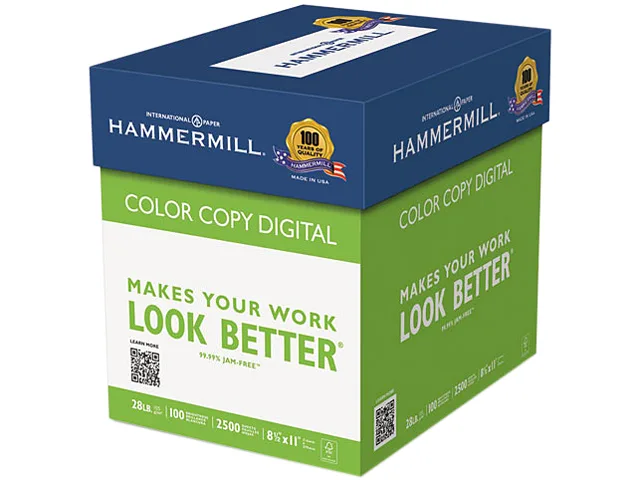 Hammermill Hammermill 102450 Paper 28lb 100 Bright 2500 Sheets — product photo