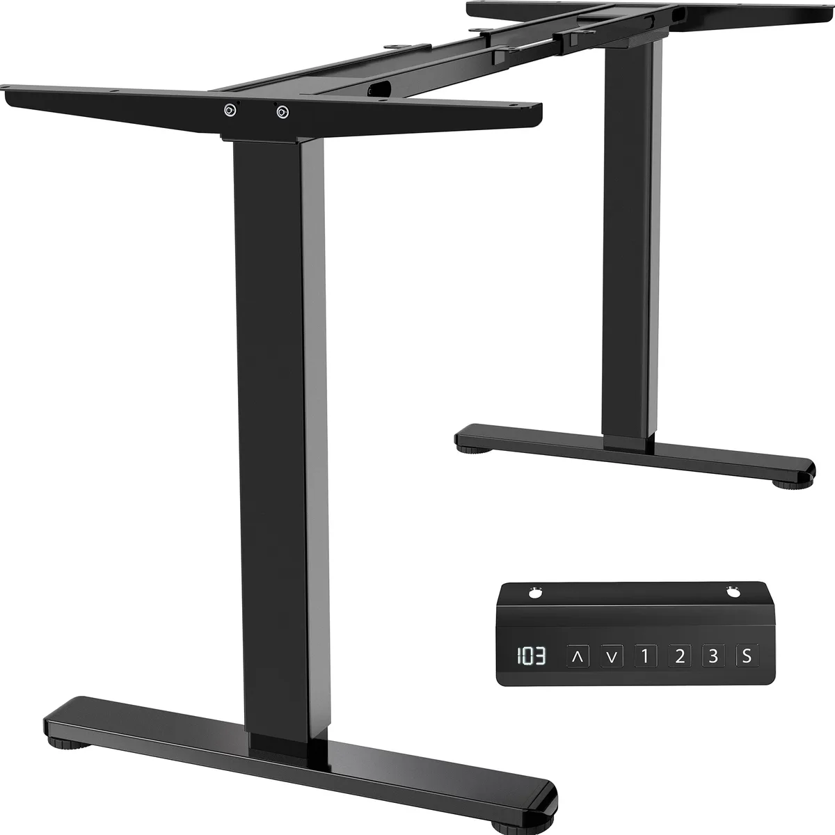VIVO VIVO Black Electric Dual Motor Standing Desk Frame 220 lbs — product photo