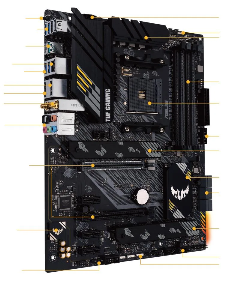 ASUS ASUS TUF GAMING B550-PLUS (WI-FI) AMD motherboard — product photo
