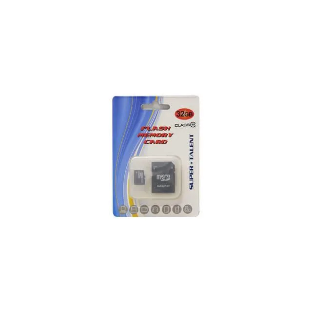 SUPER TALENT SUPER TALENT MSD32ST10R 32GB microSDHC Memory Card — product photo