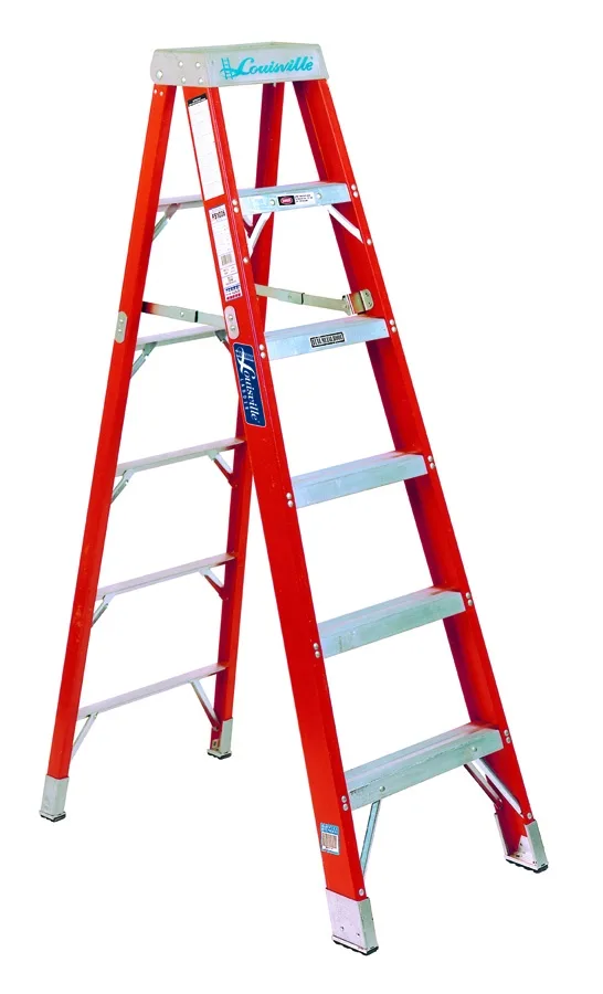 LOUISVILLE LADDER, INC. LOUISVILLE LADDER, INC. 443-FS1406HD 6 ft 375 lb fiberglass step ladder — product photo