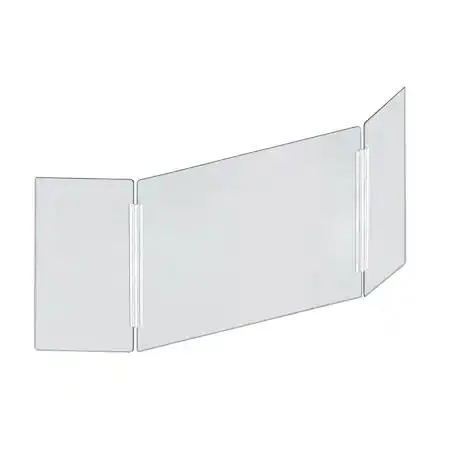 Azar Displays Azar Displays 176194-100 Large Tri-Fold Clear Acrylic Shield — product photo