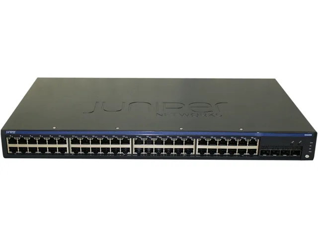 HPE Juniper Networking HPE Juniper Networking EX2200-48T-4G 48-port network switch — product photo