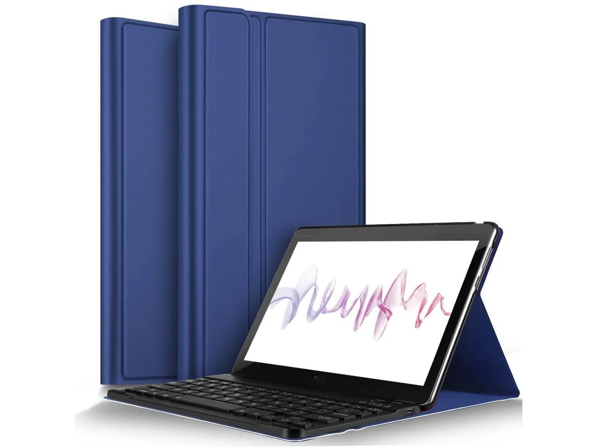 BONAEVER BONAEVER Wireless Keyboard Case for Huawei MediaPad M5 Lite 10 2019 Blue — product photo