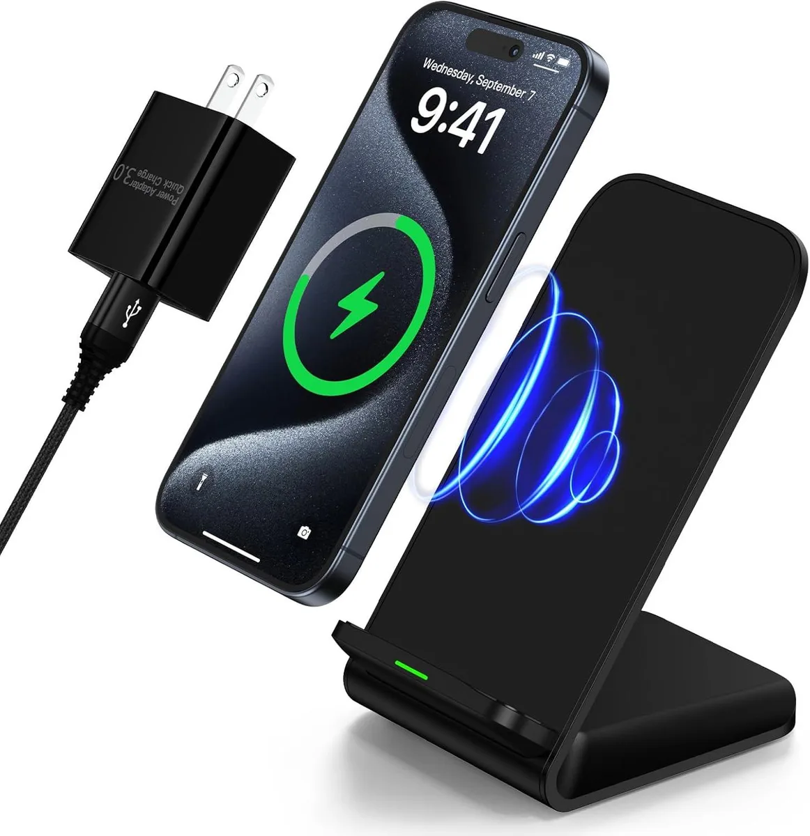 FLEANE FLEANE Wireless Charger Stand 15W 10W 7.5W 18W Adapter Included — product photo