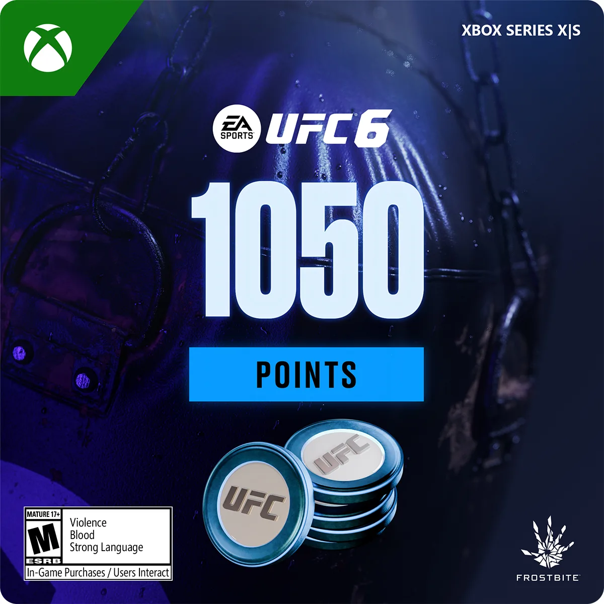 Electronic Arts Electronic Arts 7F6-00938 UFC 6 1050 Points Xbox Series X|S downloadable game — product photo