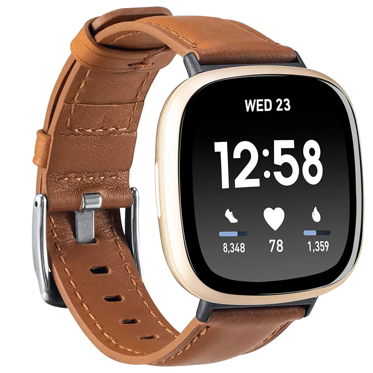 Thinkstar Thinkstar Fitbit Sense Versa 3 Watch Band Brown 170-230mm — product photo