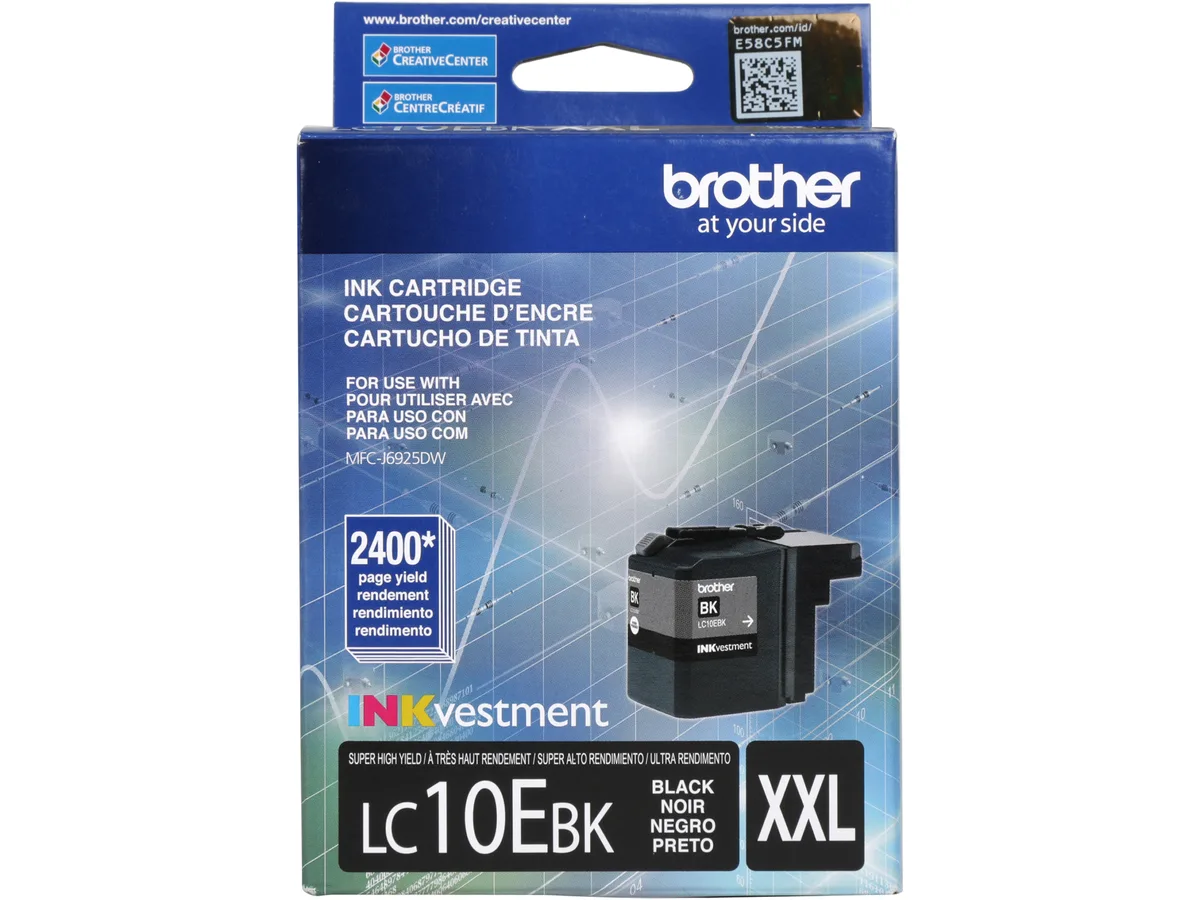 Brother Brother LC10EBK Super High Yield Ink Cartridge Black 2400 Pages — product photo