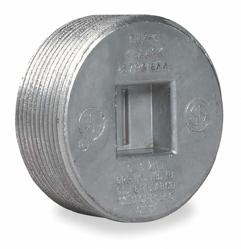 Killark Killark CUP-6 2 in conduit plug aluminium — product photo