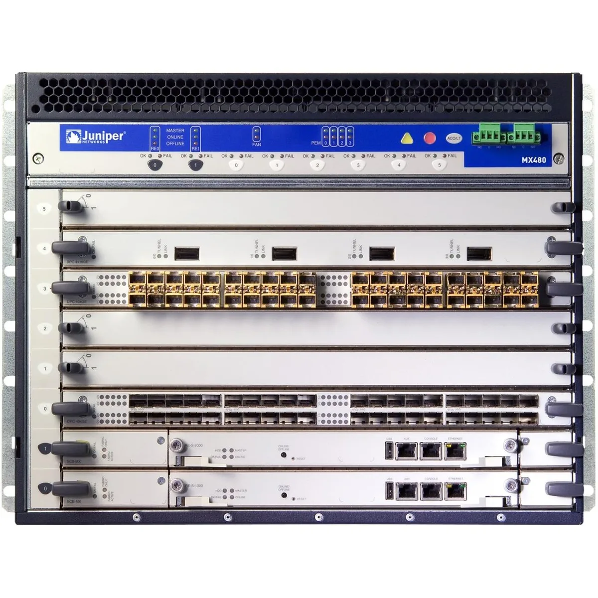HPE Juniper Networking HPE Juniper Networking MX480 2.8Tbps 8U firewall appliance — product photo