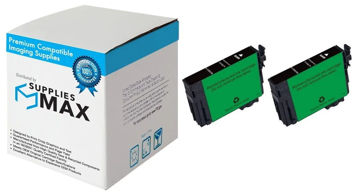 SuppliesMax SuppliesMax T202XL120-D2 Black Inkjet Cartridge 550 Pages — product photo