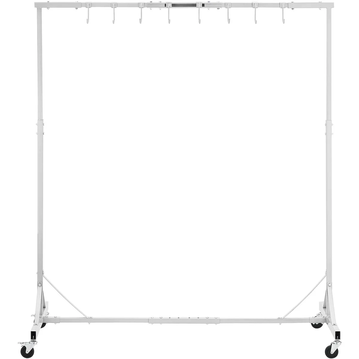 VEVOR VEVOR Painting Rack 5-7 ft Adjustable 66 lbs 8 Hooks 4 Swivel Wheels — product photo