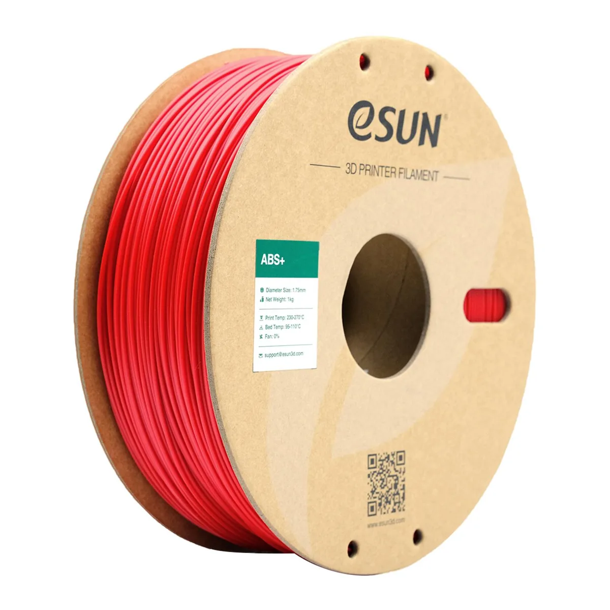 eSUN eSUN ABS+ Filament 1.75mm 1KG Red — product photo