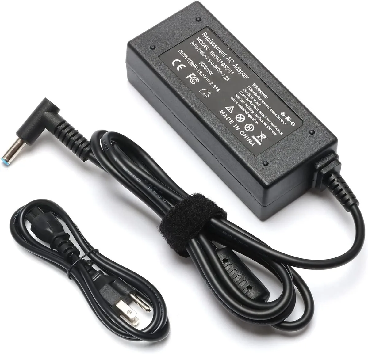 myVolts myVolts 45W 19.5V 2.31A AC Adapter for HP Pavilion 11 13 X360 M3 EliteBook Folio 1040 4.5mm×3.0mm — product photo