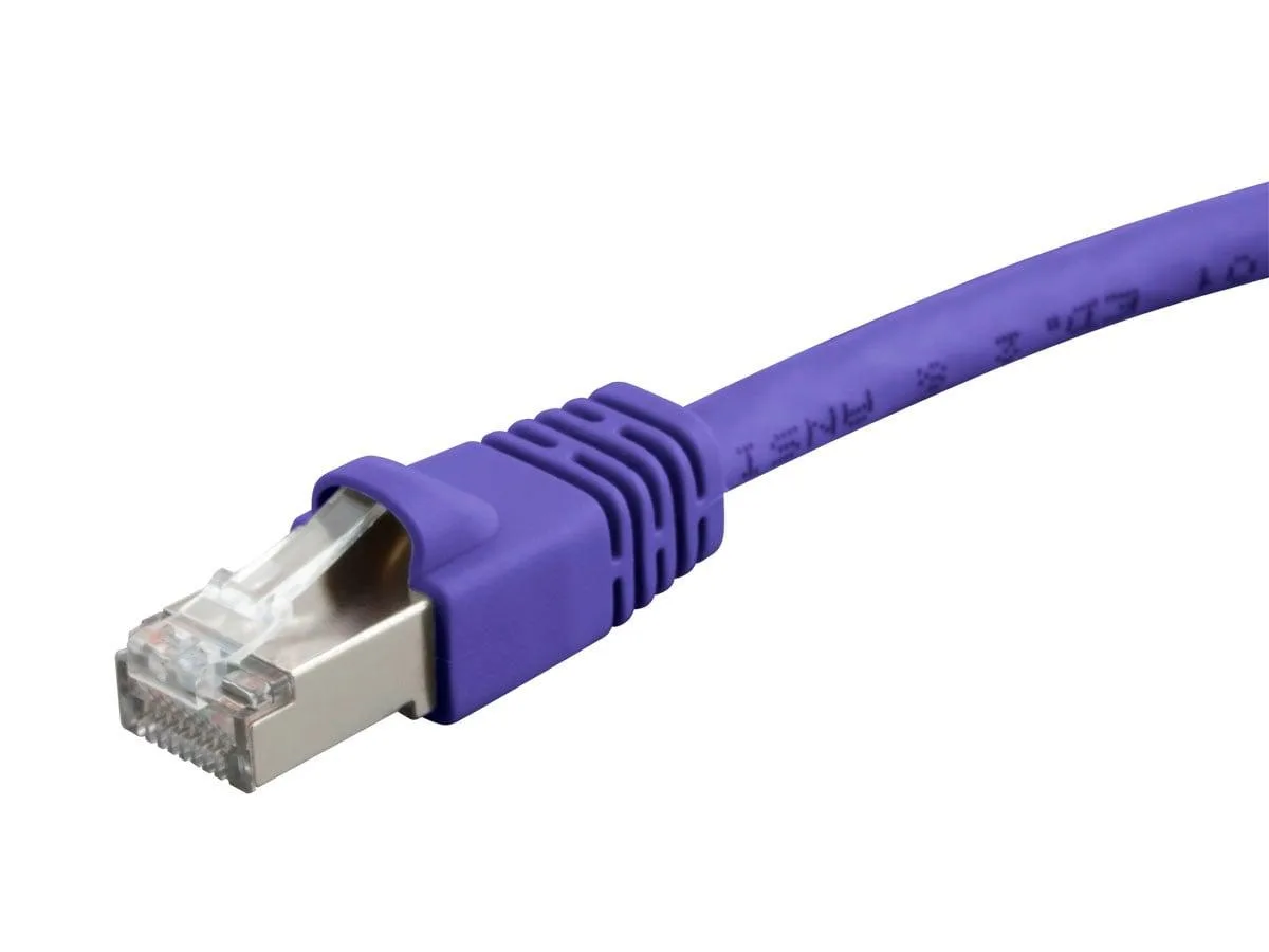 Monoprice Inc. Monoprice 124351 Cat6A Network Ethernet Cable 1.524 m Purple STP 550 MHz 26 AWG — product photo