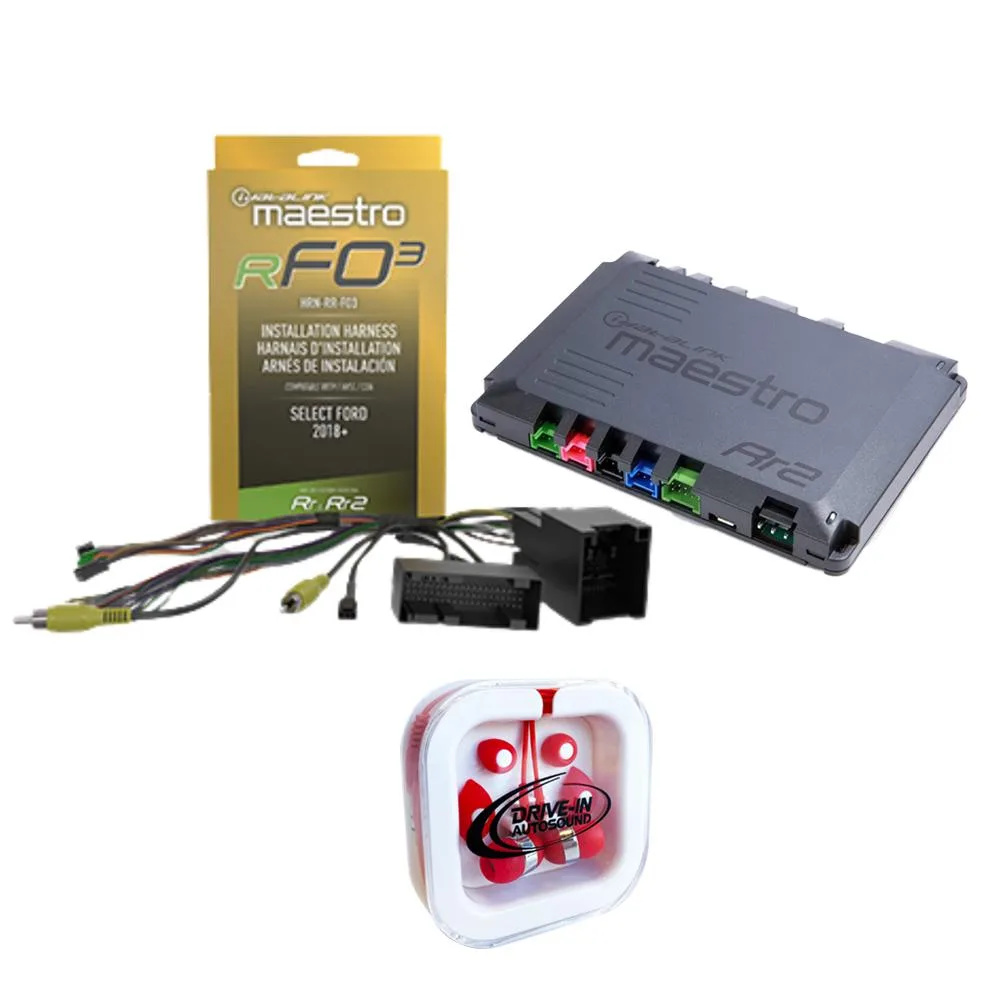 Maestro Luggage Maestro ADS-MRR2 Interface Module &amp; HRN-RR-FO3 Adapter for 2017+ Ford — product photo