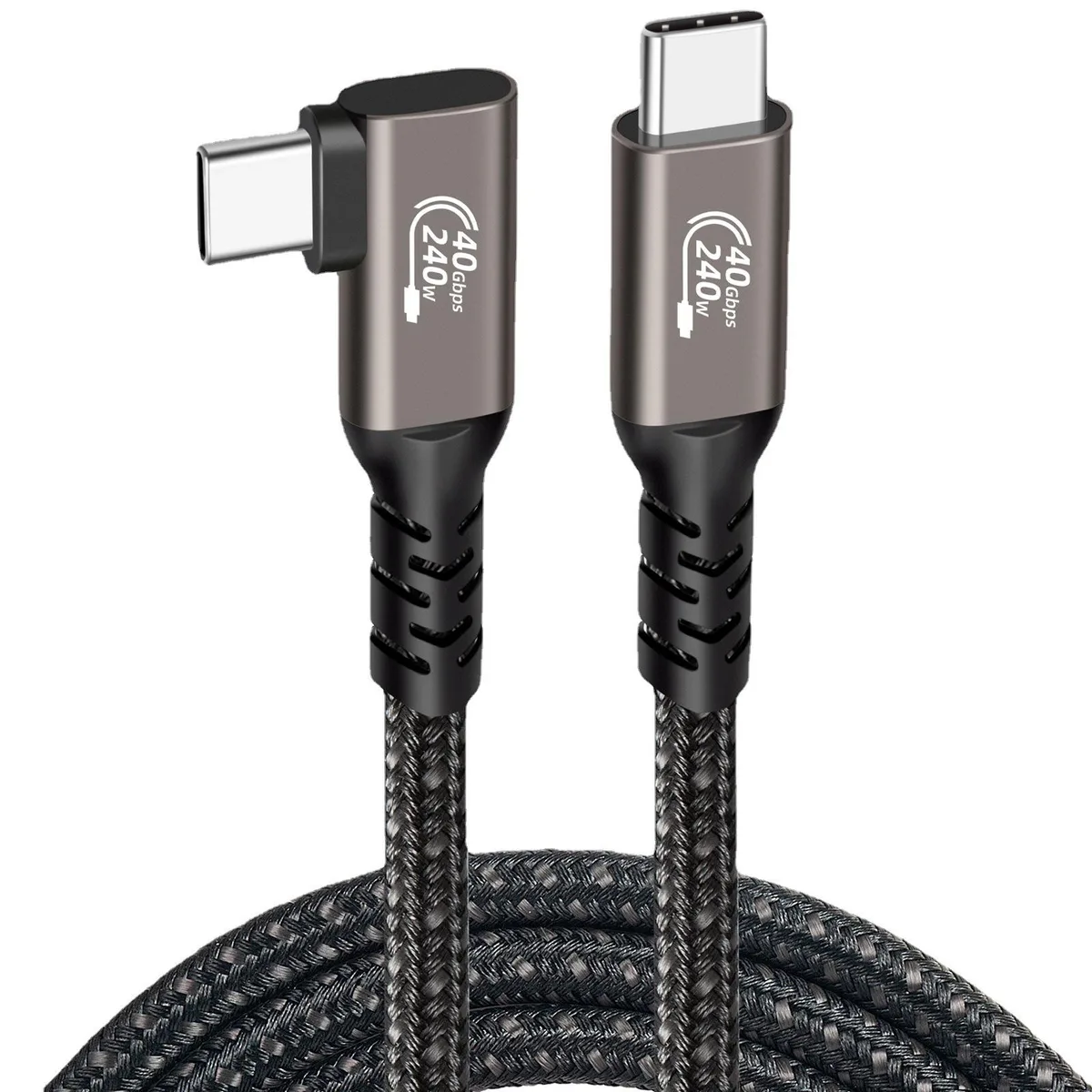 Corn Electronics Corn Electronics Thunderbolt 4 Cable 0.2m Right Angle 40Gbps 240W — product photo