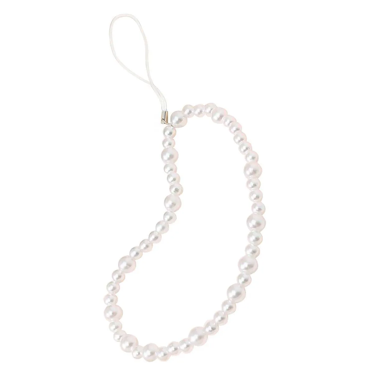  Staqlo Pearl Beaded Phone Charm Wrist Strap Bracelet PH-fb-3 — product photo