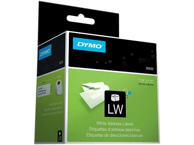 DYMO DYMO 30252 Address Labels 1.12" x 3.50" 350/Roll POS Accessory — product photo
