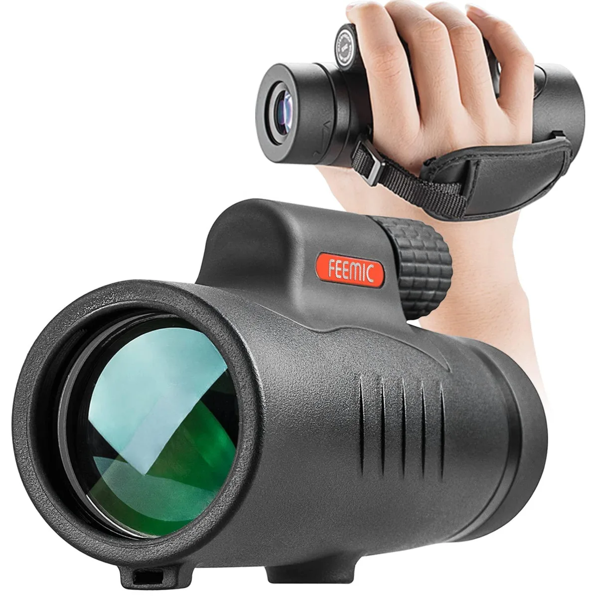  Emarth 8x42 Monocular MONO11 Black 42mm 360ft/1000yds — product photo