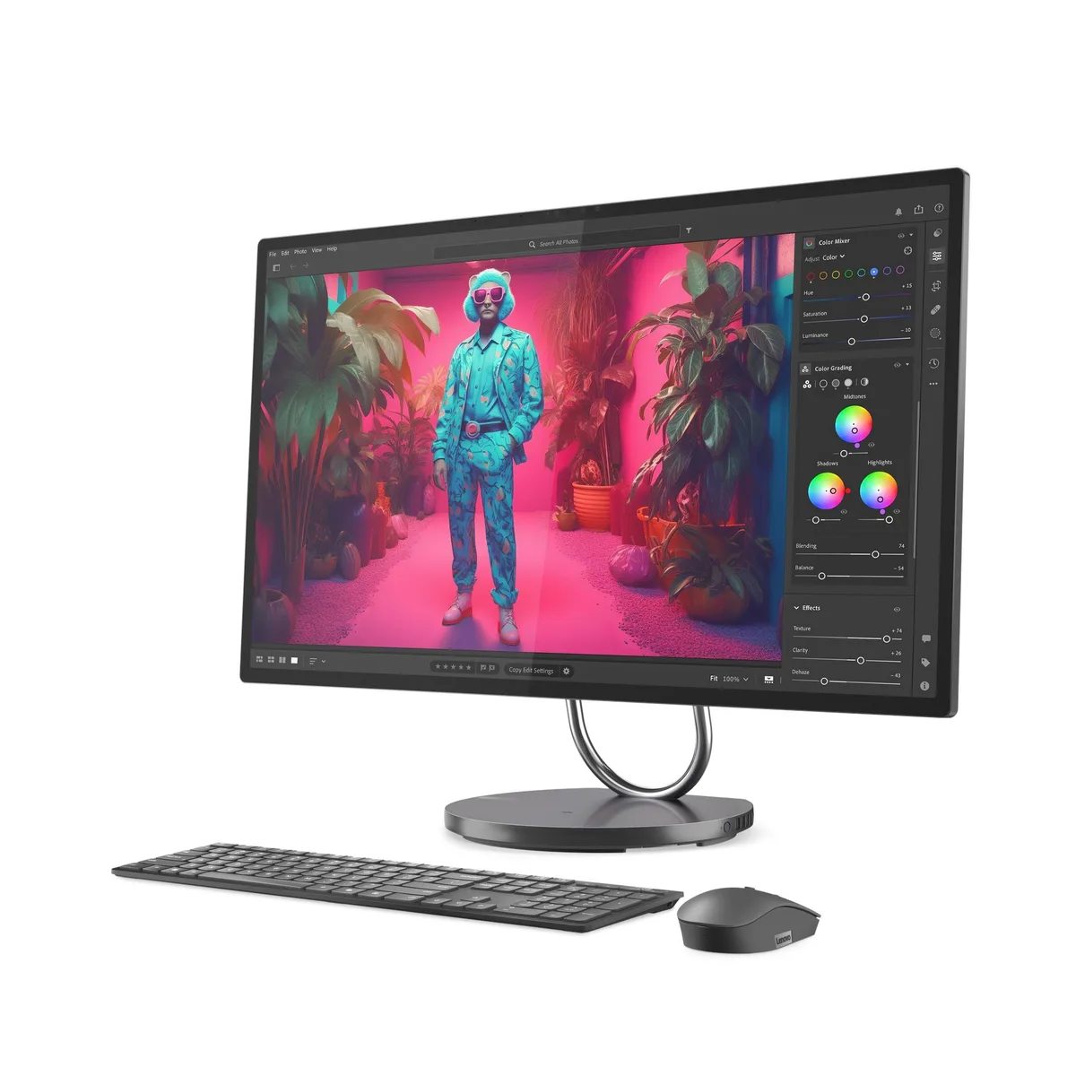 Lenovo Lenovo Yoga AIO F0HX000MUS Core Ultra 7 258V 32GB 1TB RTX 4050 31.5" UHD Storm Grey — product photo