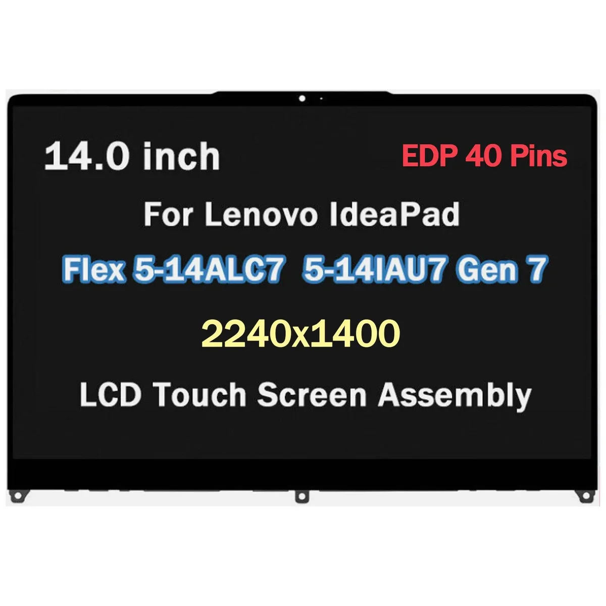 NUOLAISUN NUOLAISUN 5D10S39789 14" 2.2K Touch Screen Assembly — product photo