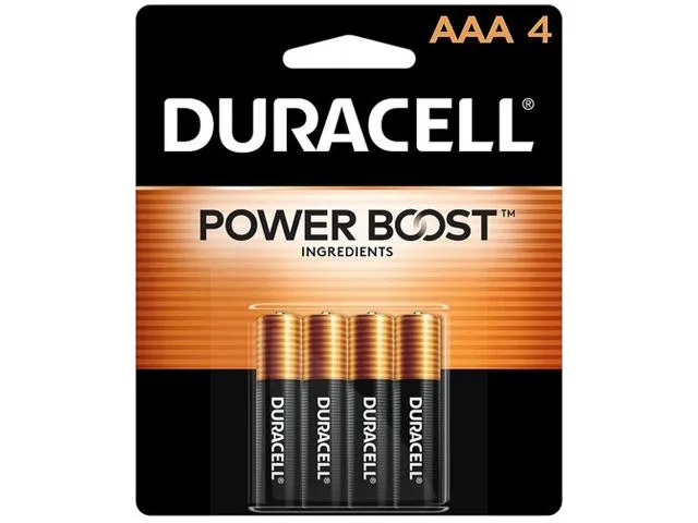 DURACELL Duracell MN2400B4 AAA Alkaline Batteries 1.5V 4 Pack — product photo