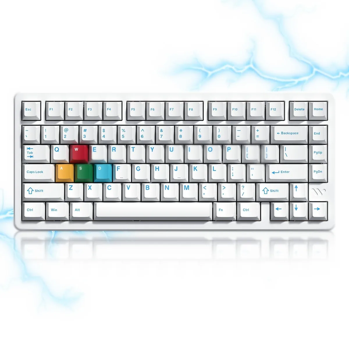 Womier Womier SK75 TMR gaming keyboard 75% aluminium white 8000 Hz — product photo