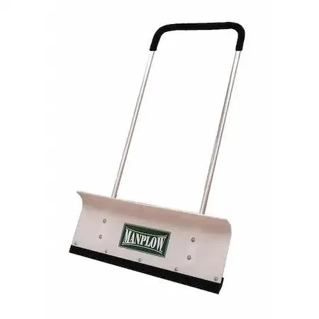 Manplow PRO32 snow pusher with 32 in plastic blade and 48 in aluminum U-handle