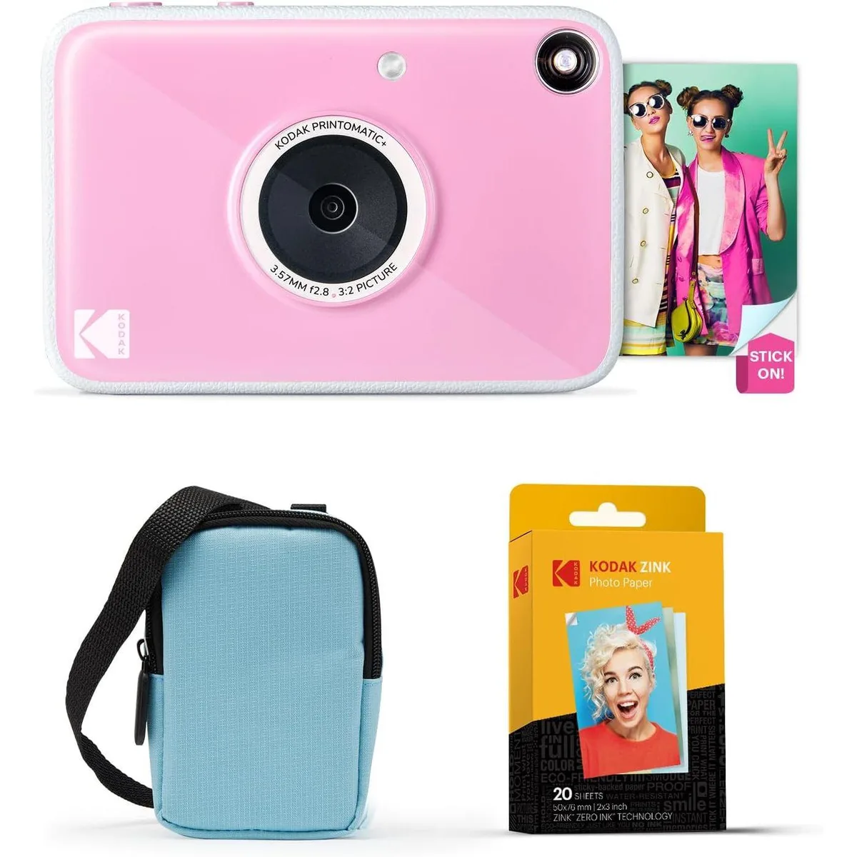 Kodak Kodak Printomatic+ instant film camera 10MP 20 prints blue — product photo