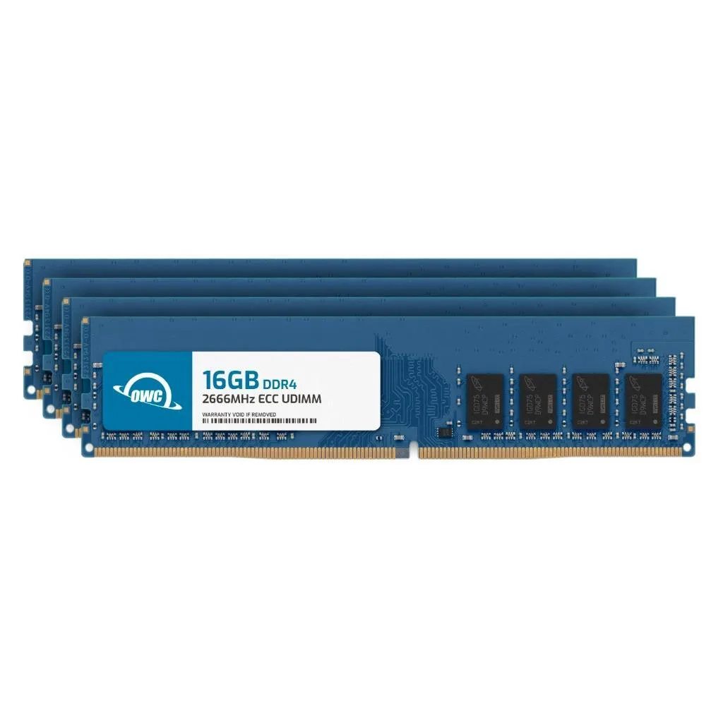 OWC OWC 64GB (4x16GB) DDR4 2666 ECC UDIMM RS3618xs memory upgrade — product photo