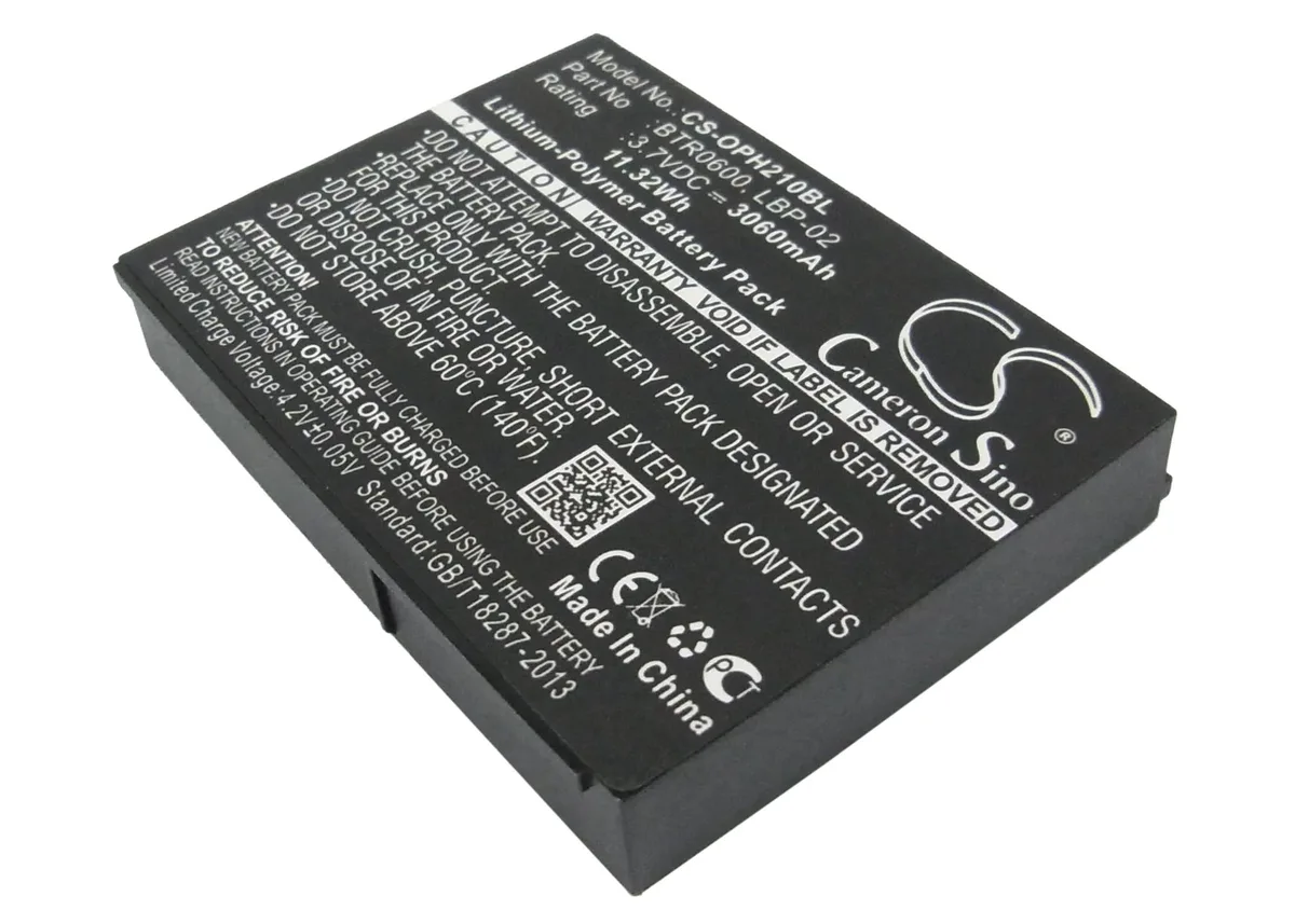 Centenex Electronics Centenex Electronics DS-CS-OPH210BL barcode scanner battery 3.06 Ah Li-Polymer black — product photo