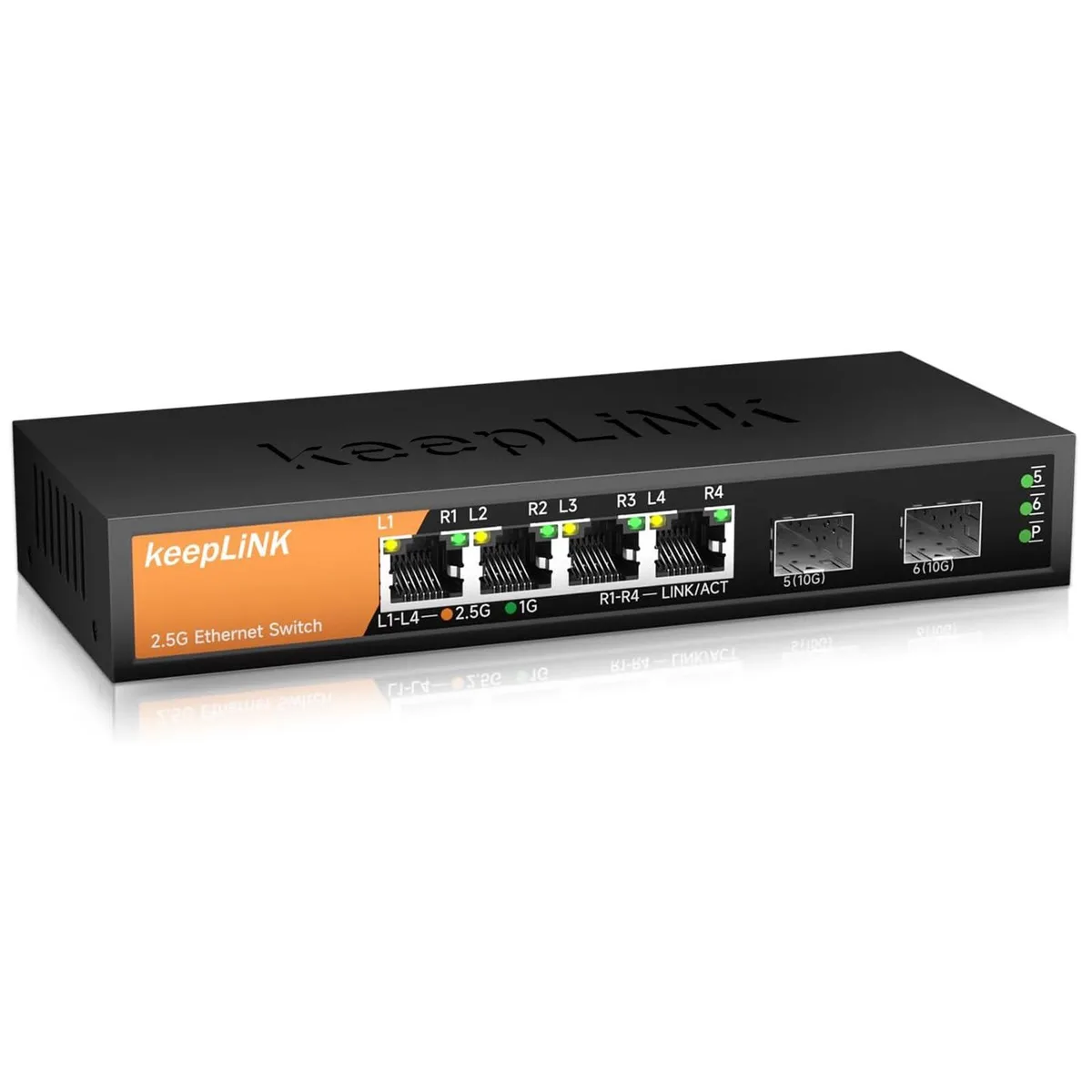 No Sew No Sew KP-9000-6XH-X2 6-Port 2.5G Network Switch — product photo