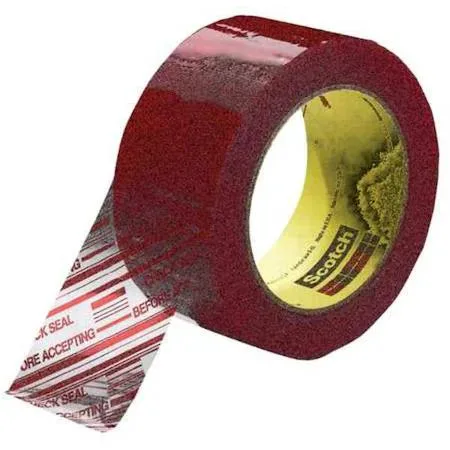 Scotch Scotch 3779 packaging tape red on clear 72 mm x 100 m — product photo