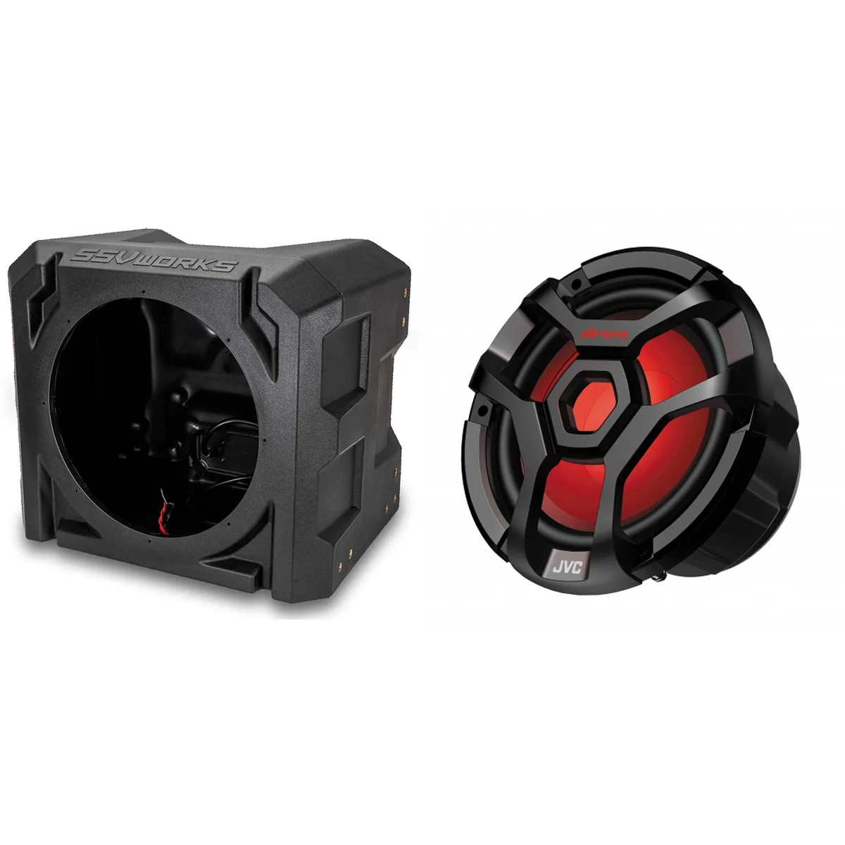 SSV Works SSV Works US-10U 10" Subwoofer Enclosure CW-DR1040ML 21-color LED IPX6 300W RMS — product photo