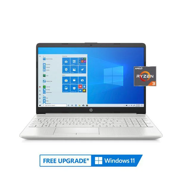 HP HP 15.6" laptop Ryzen 3 3250U 4GB 128GB SSD 1TB HDD Natural Silver — product photo
